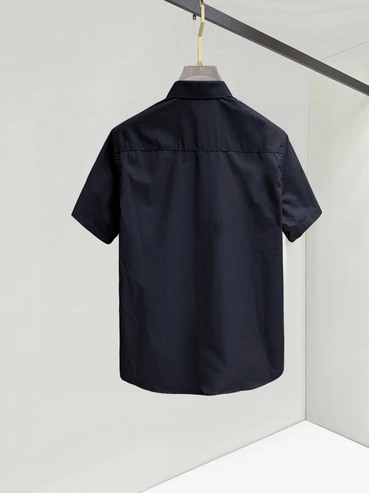 ロエウェ新作黒のチェック柄短袖シャツ - 画像 (3)