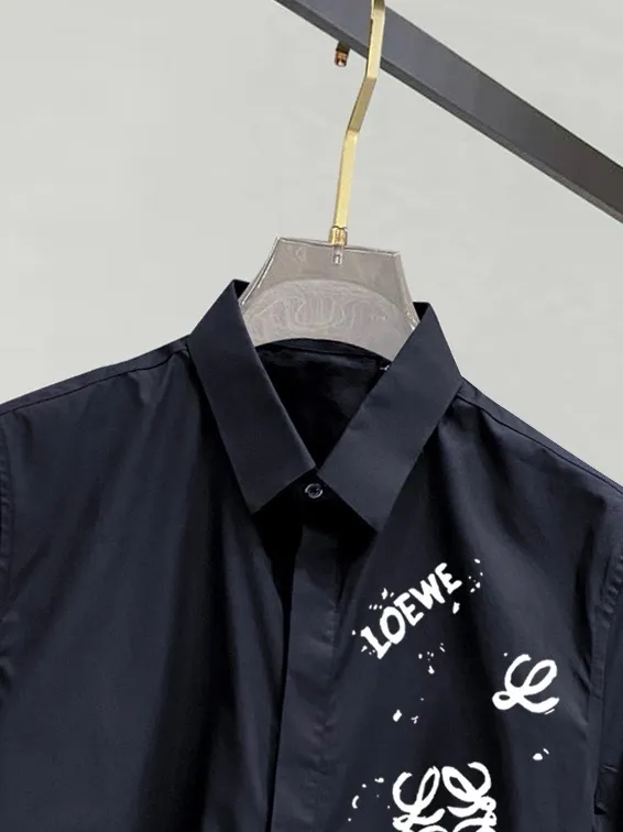 ロエウェ新作黒のチェック柄短袖シャツ - 画像 (7)