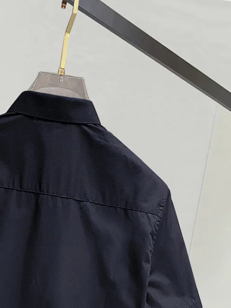 ロエウェ新作黒のチェック柄短袖シャツ - 画像 (9)