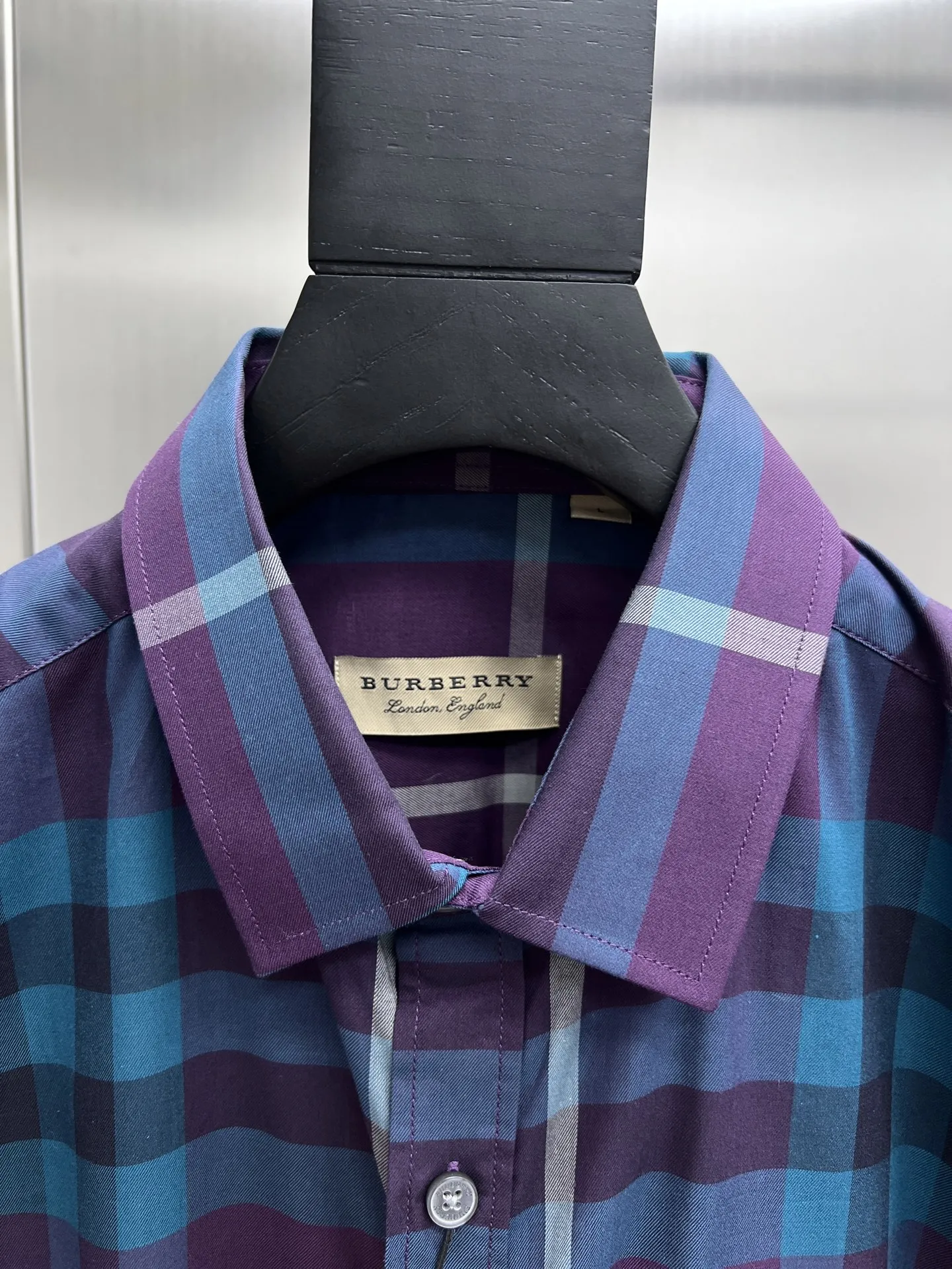 バーバリーニュー作黒チェックシャツ - 画像 (6)