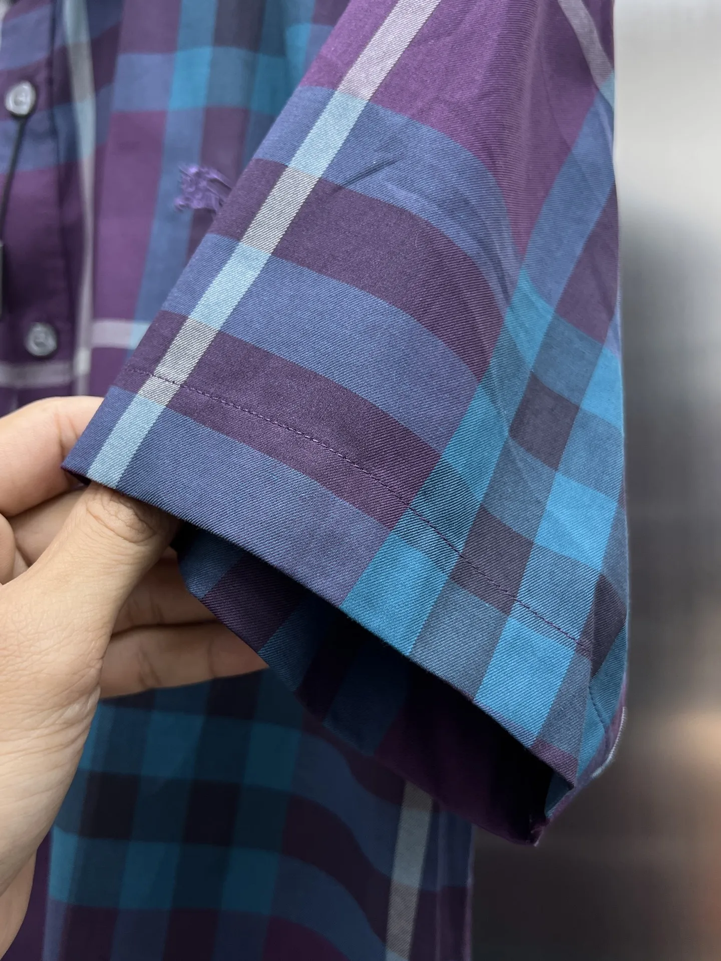 バーバリーニュー作黒チェックシャツ - 画像 (8)