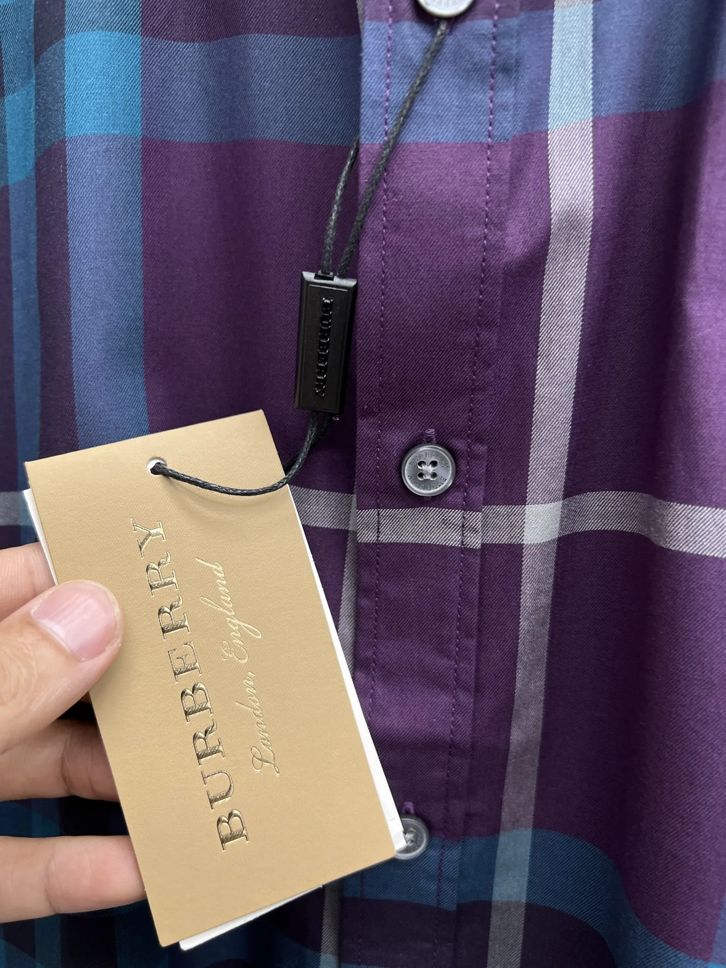 バーバリーニュー作黒チェックシャツ - 画像 (9)