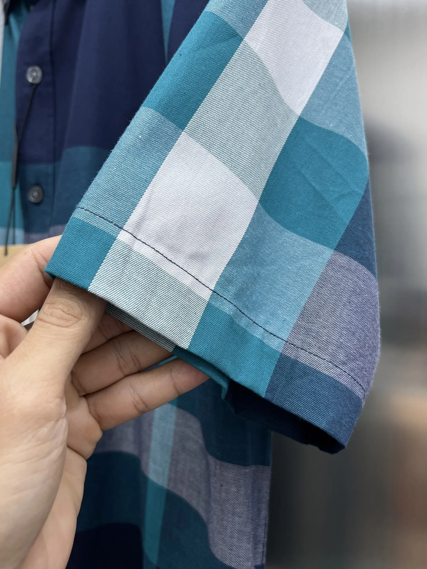 バーバリーニュ作黒チェックシャツ - 画像 (8)