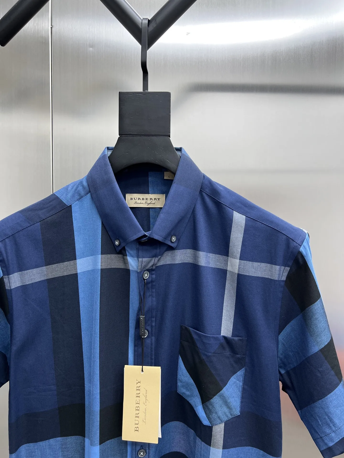バーバリーニュー作黒チェックシャツ - 画像 (5)