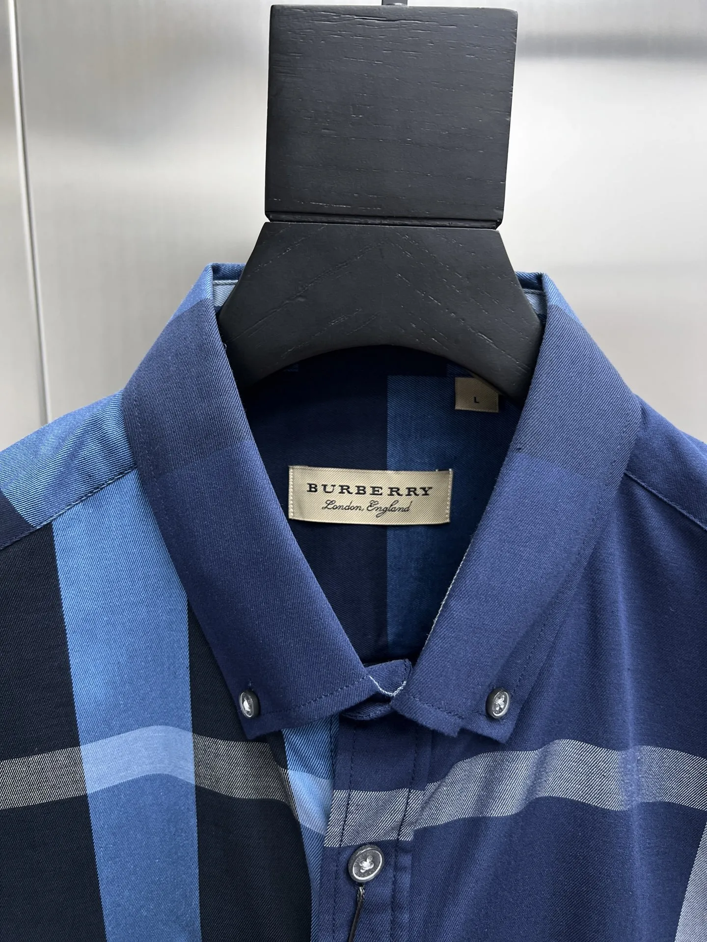 バーバリーニュー作黒チェックシャツ - 画像 (6)