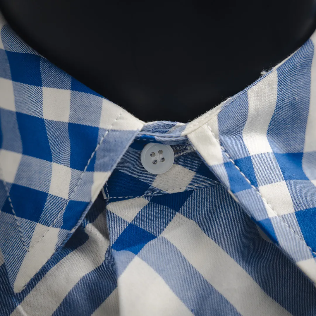 Burberry新作ブラック ラージ チェック コットン 長袖シャツ - 画像 (7)