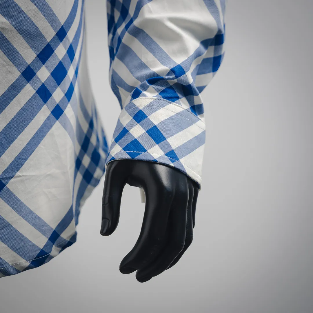 Burberry新作ブラック ラージ チェック コットン 長袖シャツ - 画像 (8)