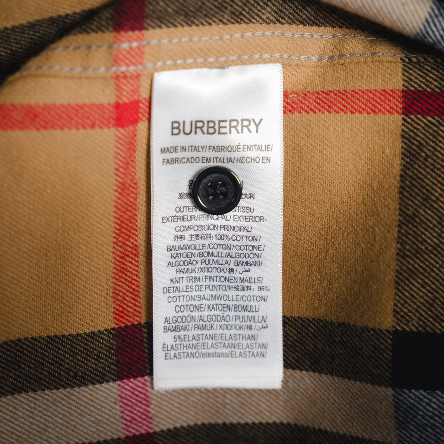 Burberry新作黒のチェック柄クラシックシャツ - 画像 (10)