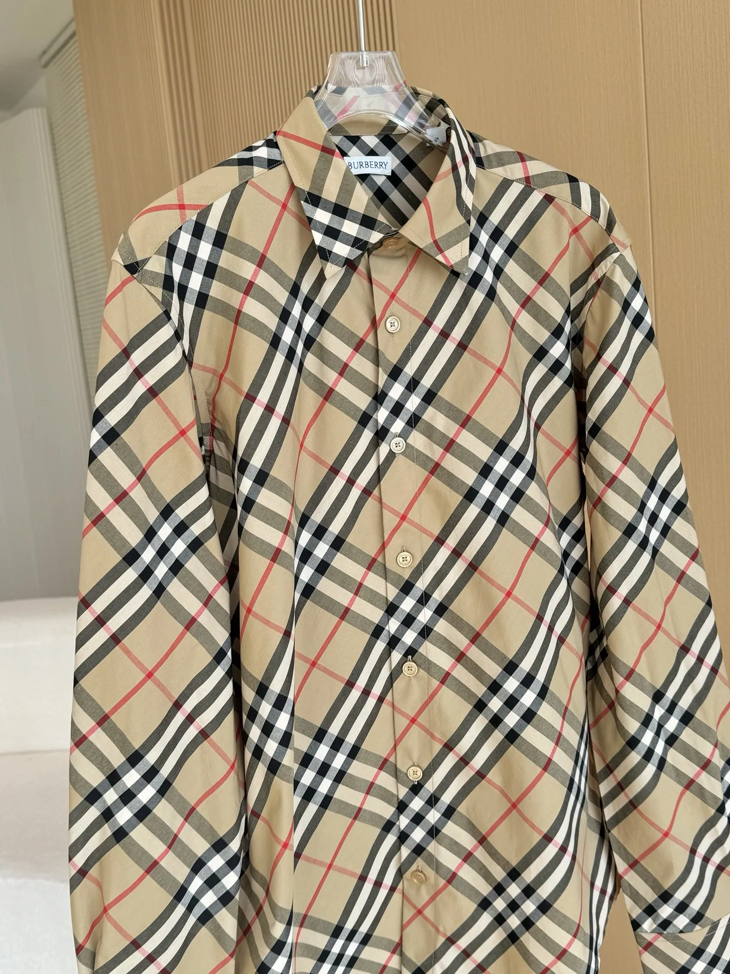 BURBERRY 新作 ブラック ヴィンテージ ポプリン チェック クラシック ミディアム シャツ - 画像 (3)