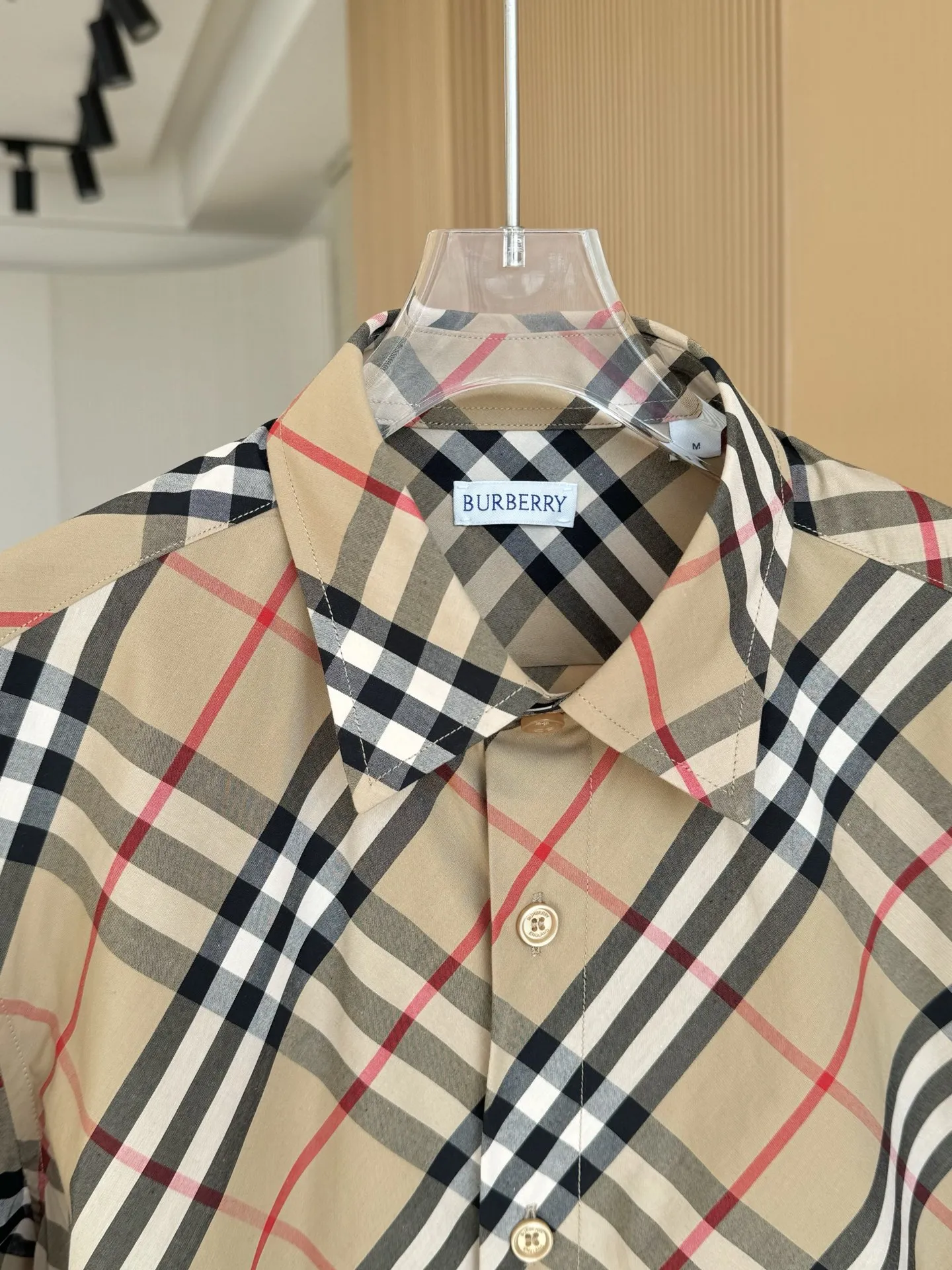 BURBERRY 新作 ブラック ヴィンテージ ポプリン チェック クラシック ミディアム シャツ - 画像 (4)