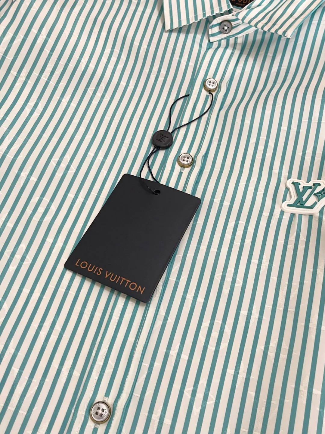 LOUIS VUITTON新作ブラックロゴストライプシャツ - 画像 (6)