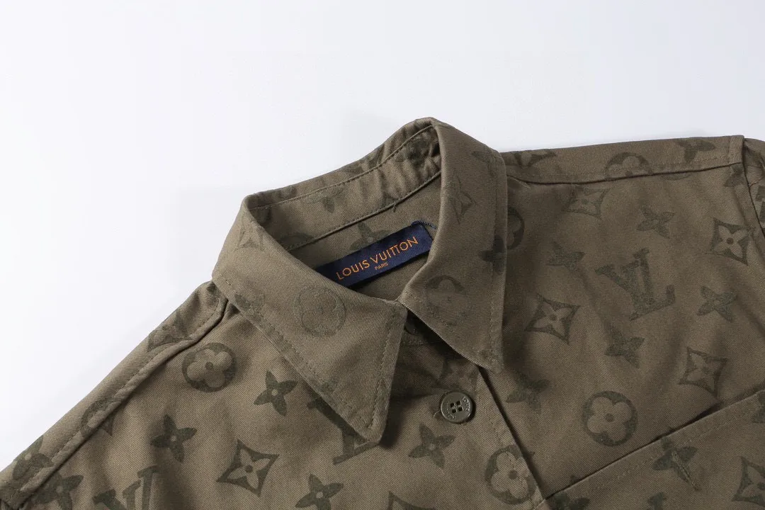 LOUIS VUITTON新作黒のチェック柄長袖シャツ - 画像 (5)