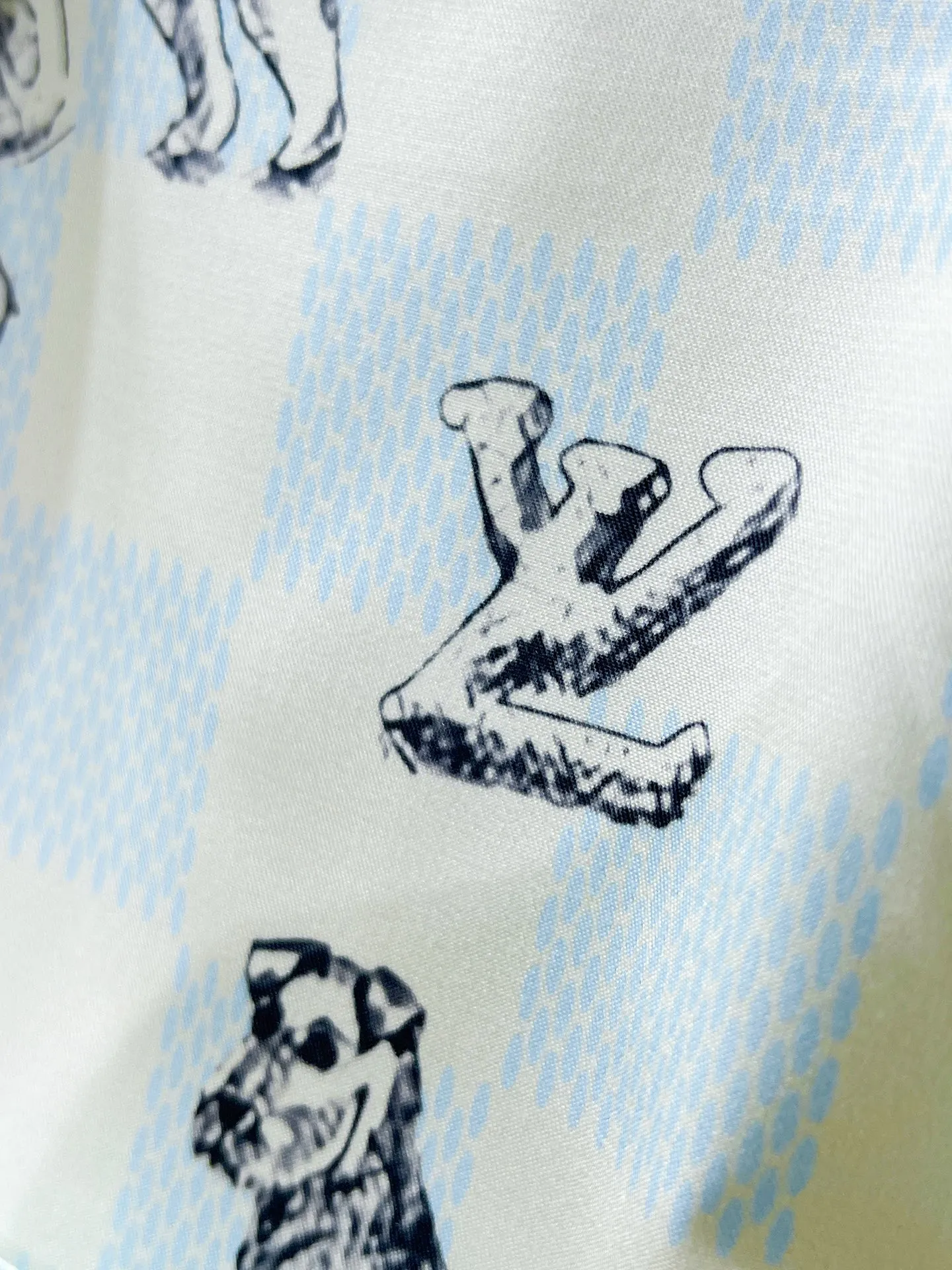 ルイヴィトン 新作 黒のチェック柄 長袖シャツ - 画像 (7)