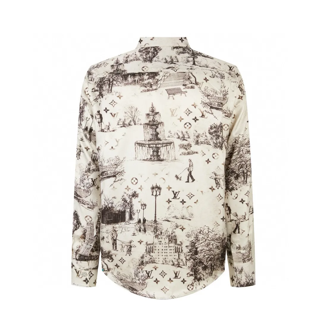 LOUIS VUITTON新作黒のチェック柄長袖シャツ - 画像 (3)