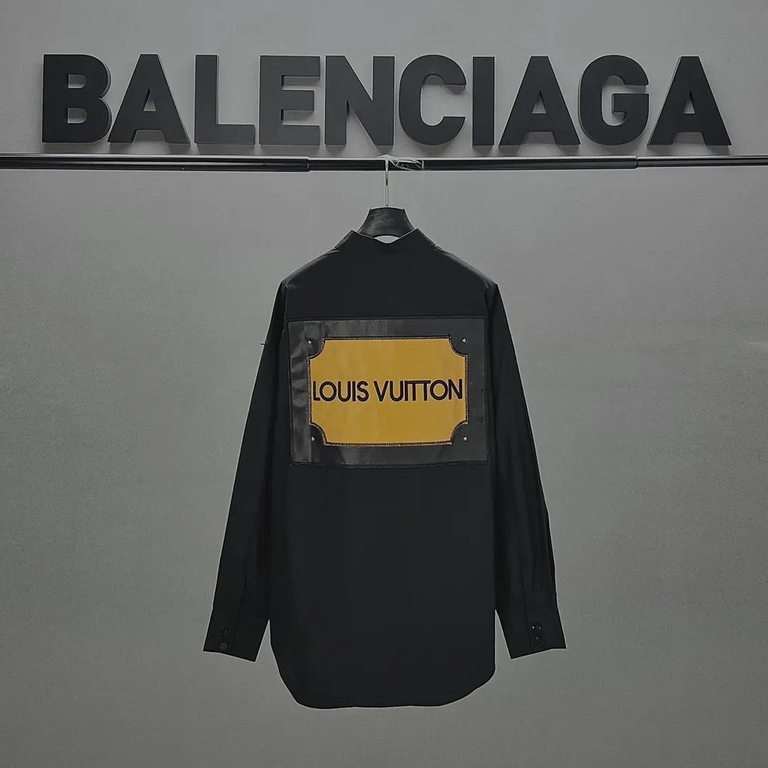 LOUIS VUITTON 新作 黒のチェック柄 シャツ - 画像 (3)