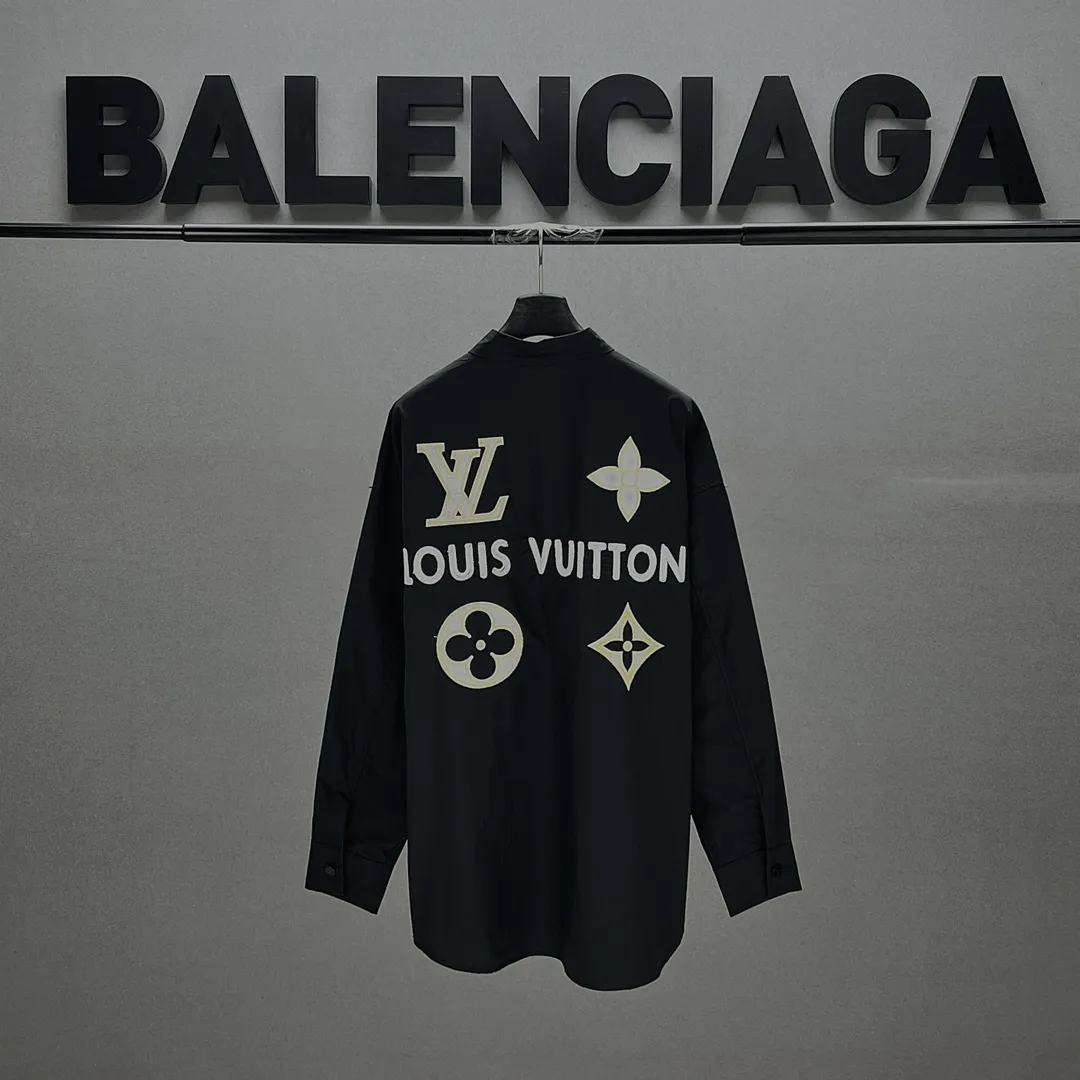 LOUIS VUITTON 新作黒のチェック柄シャツ