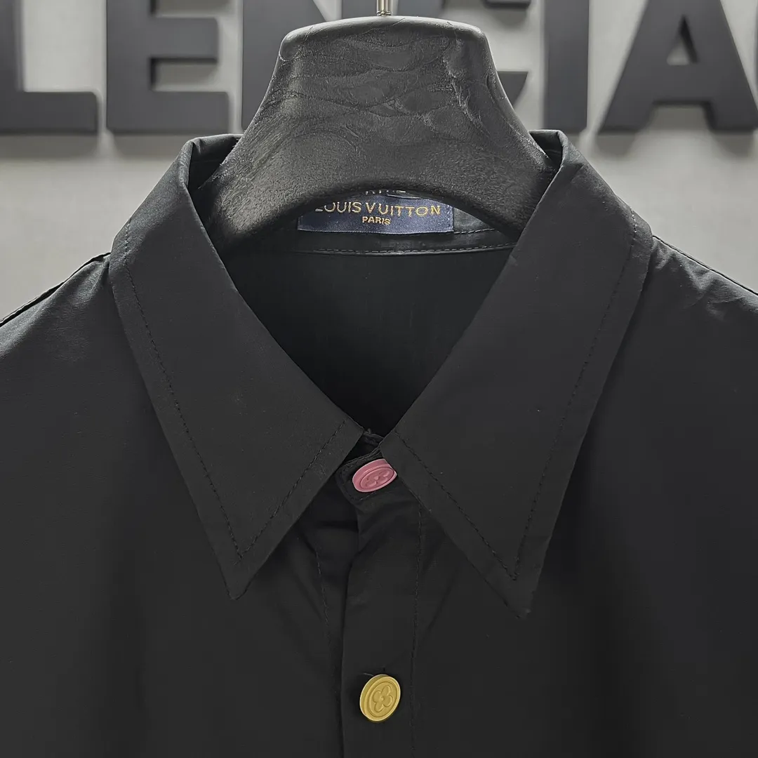 新作ルイヴィトン黒のチェック柄シャツ - 画像 (4)