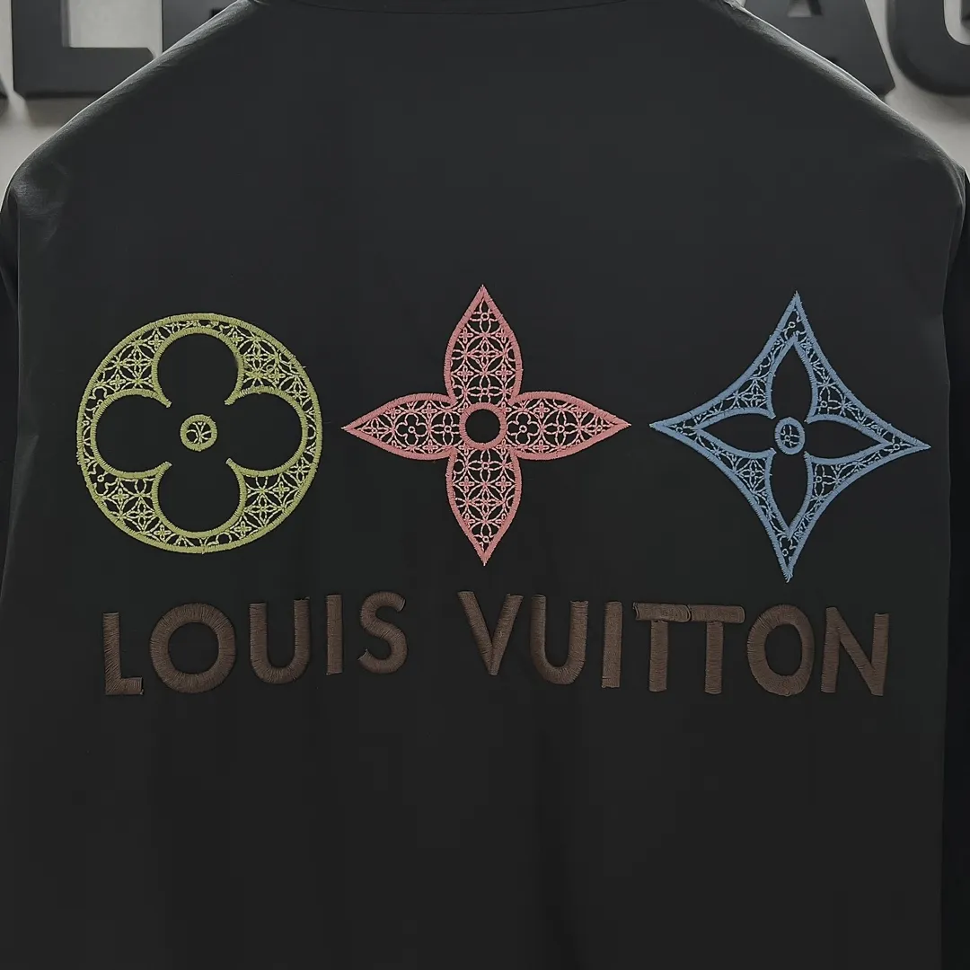 新作ルイヴィトン黒のチェック柄シャツ - 画像 (6)