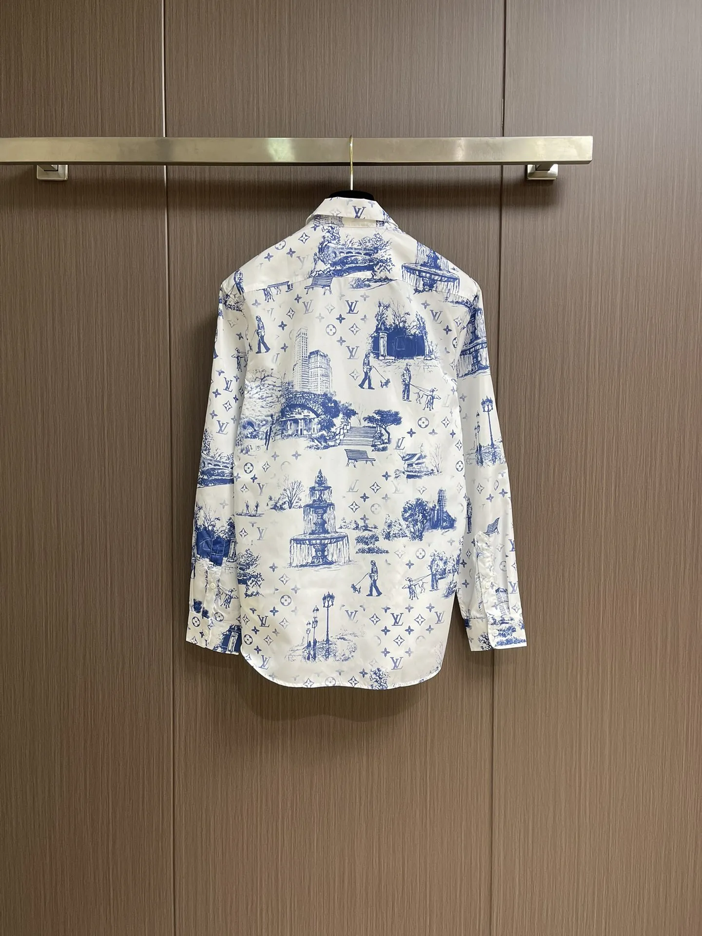 LOUIS VUITTON新作黒のチェック柄長袖シャツ - 画像 (3)