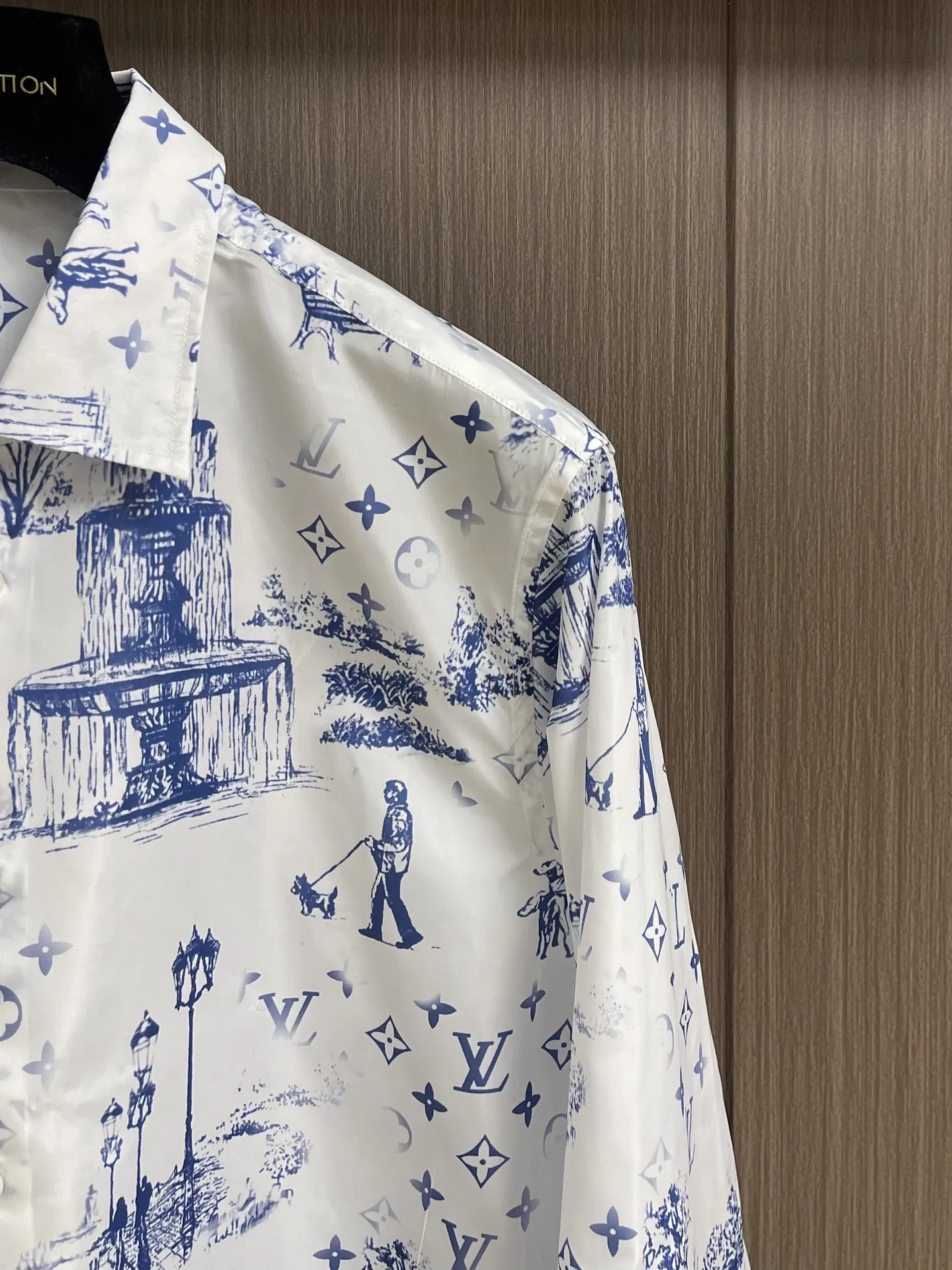 LOUIS VUITTON新作黒のチェック柄長袖シャツ - 画像 (5)