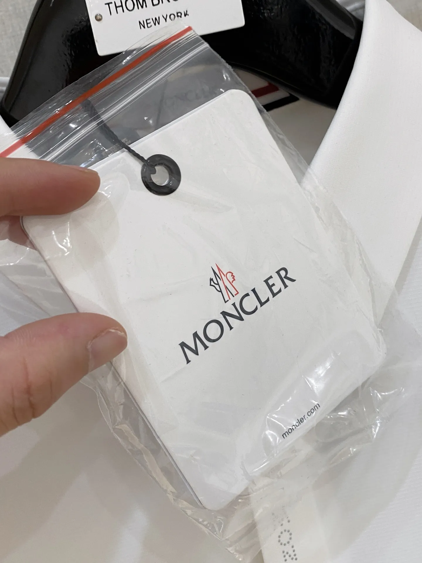 Moncler 2025ss新作白ポロ長袖シャツ - 画像 (6)