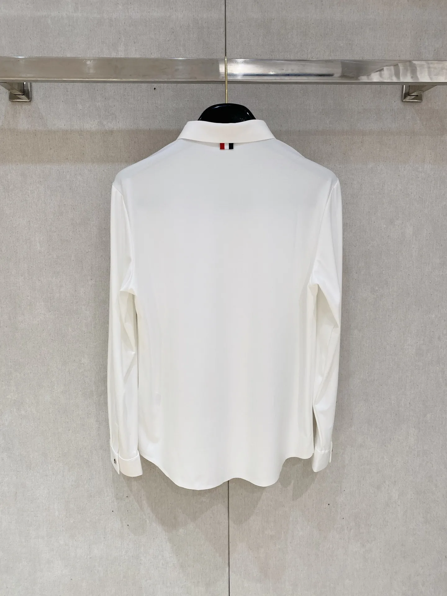 Moncler 2025ss新作白ポロ長袖シャツ - 画像 (9)