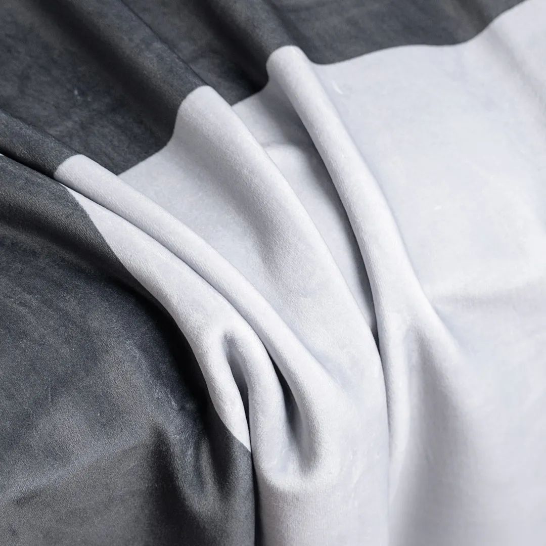 エルメス グレー 幾何学柄 毛布セット - 画像 (10)