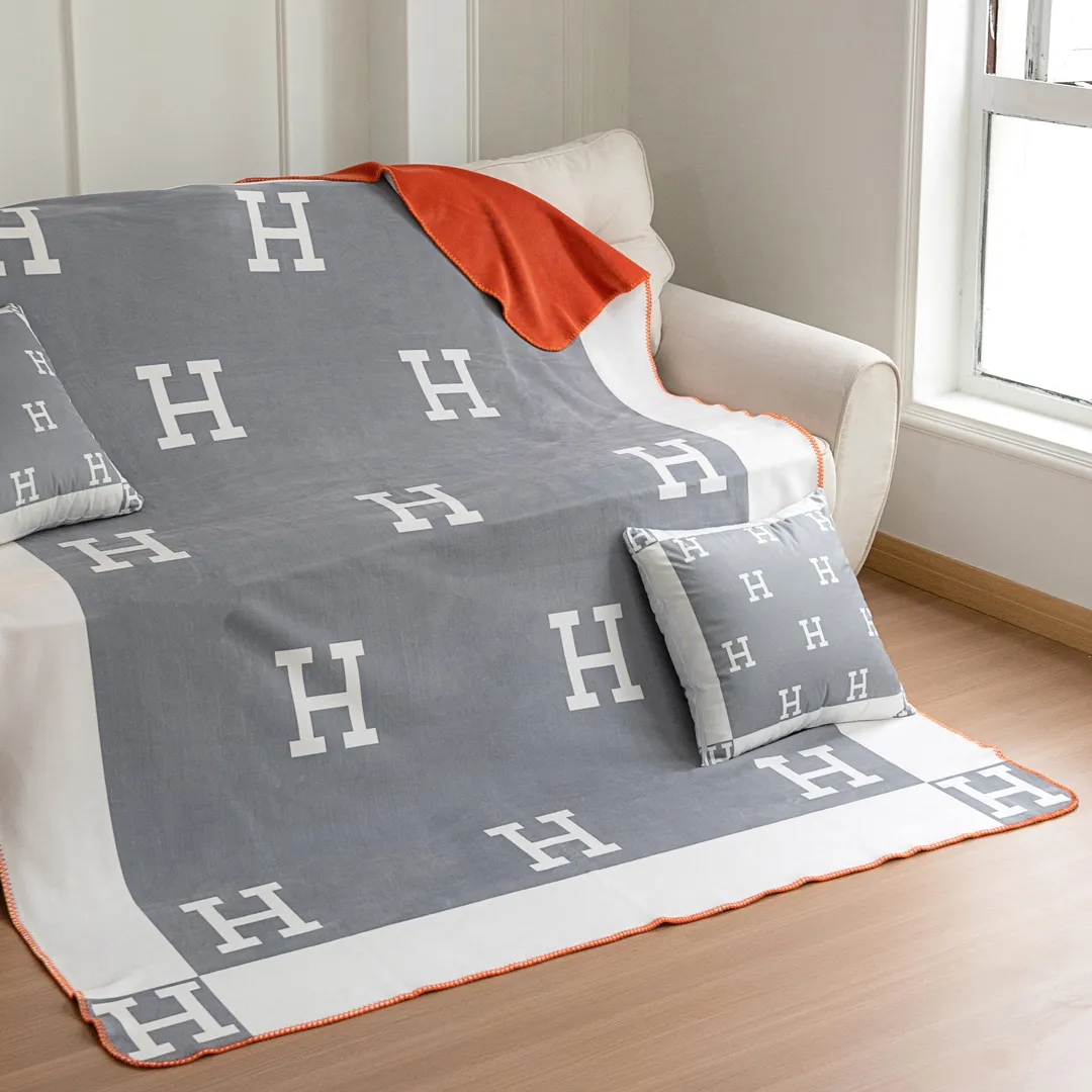 ジュンフーヴェルvetement Hグレー柄ブランケット - 画像 (3)