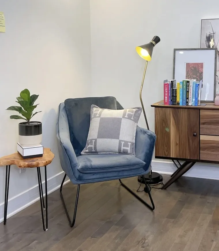 Hermès Avalon グレー チェック柄 抱き枕 - 画像 (6)