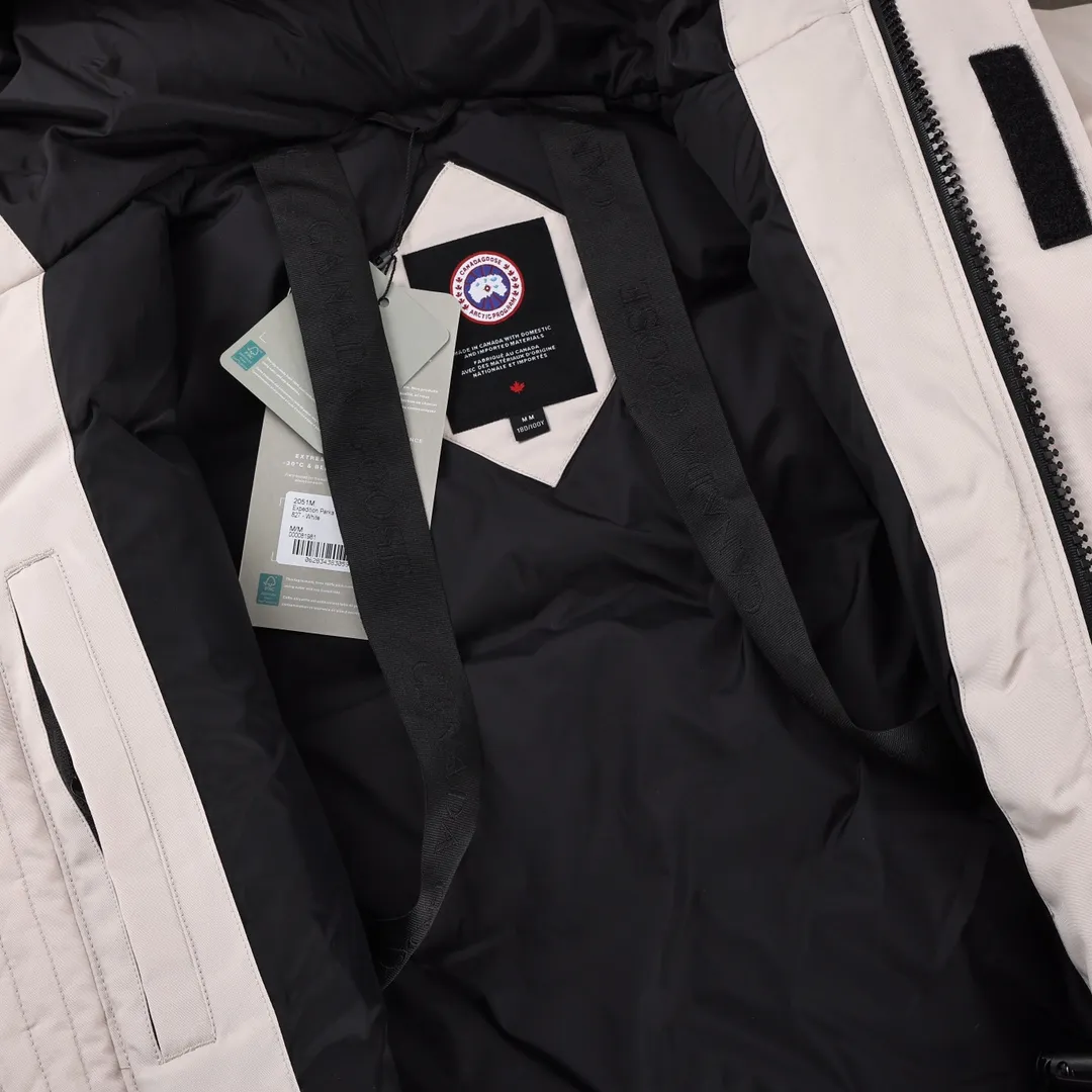 カナダグース ラングフォード パーカー オフホワイト ジャケット - 画像 (6)