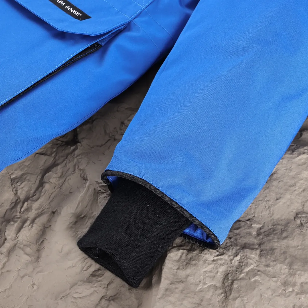 カナダグース アークティック ダウンジャケット ブルー パーカー - 画像 (7)