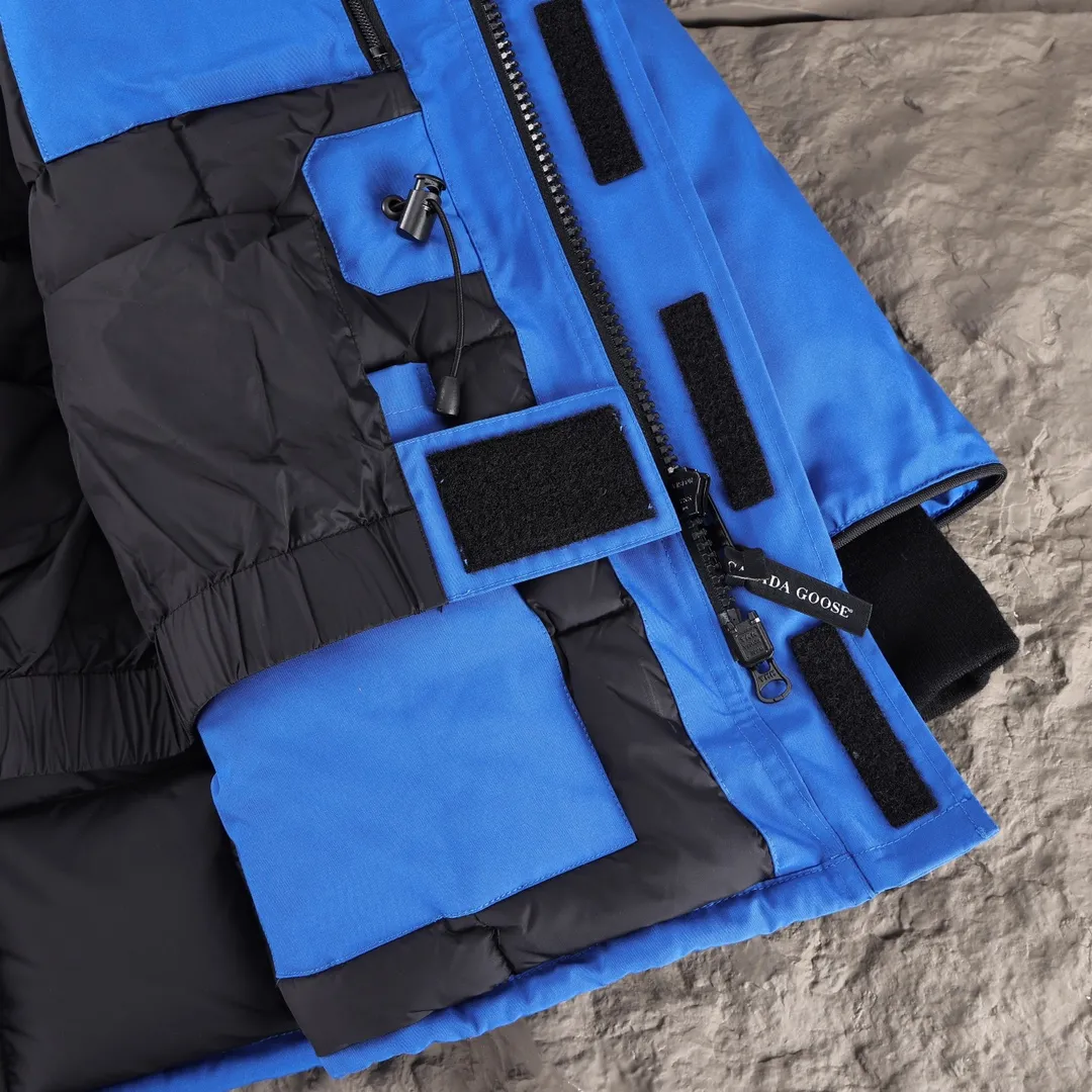 カナダグース アークティック ダウンジャケット ブルー パーカー - 画像 (8)