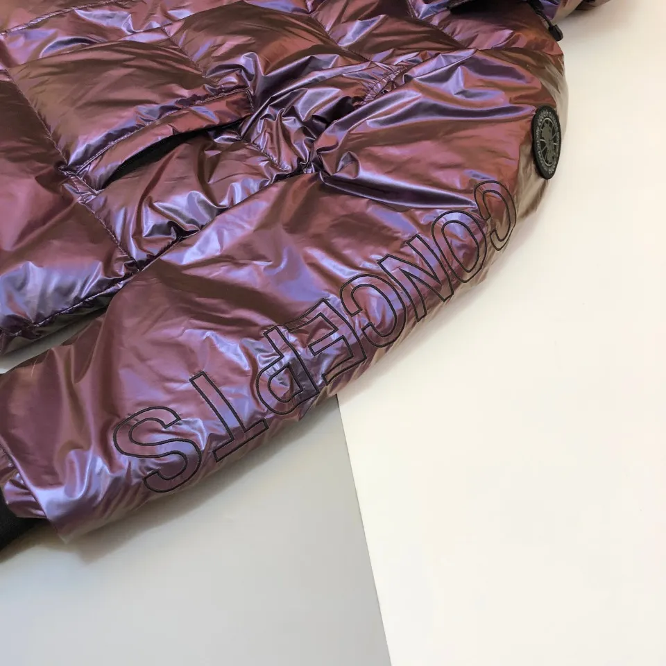 カナダグース OVO カメレオン ダウンジャケット パープル - 画像 (8)