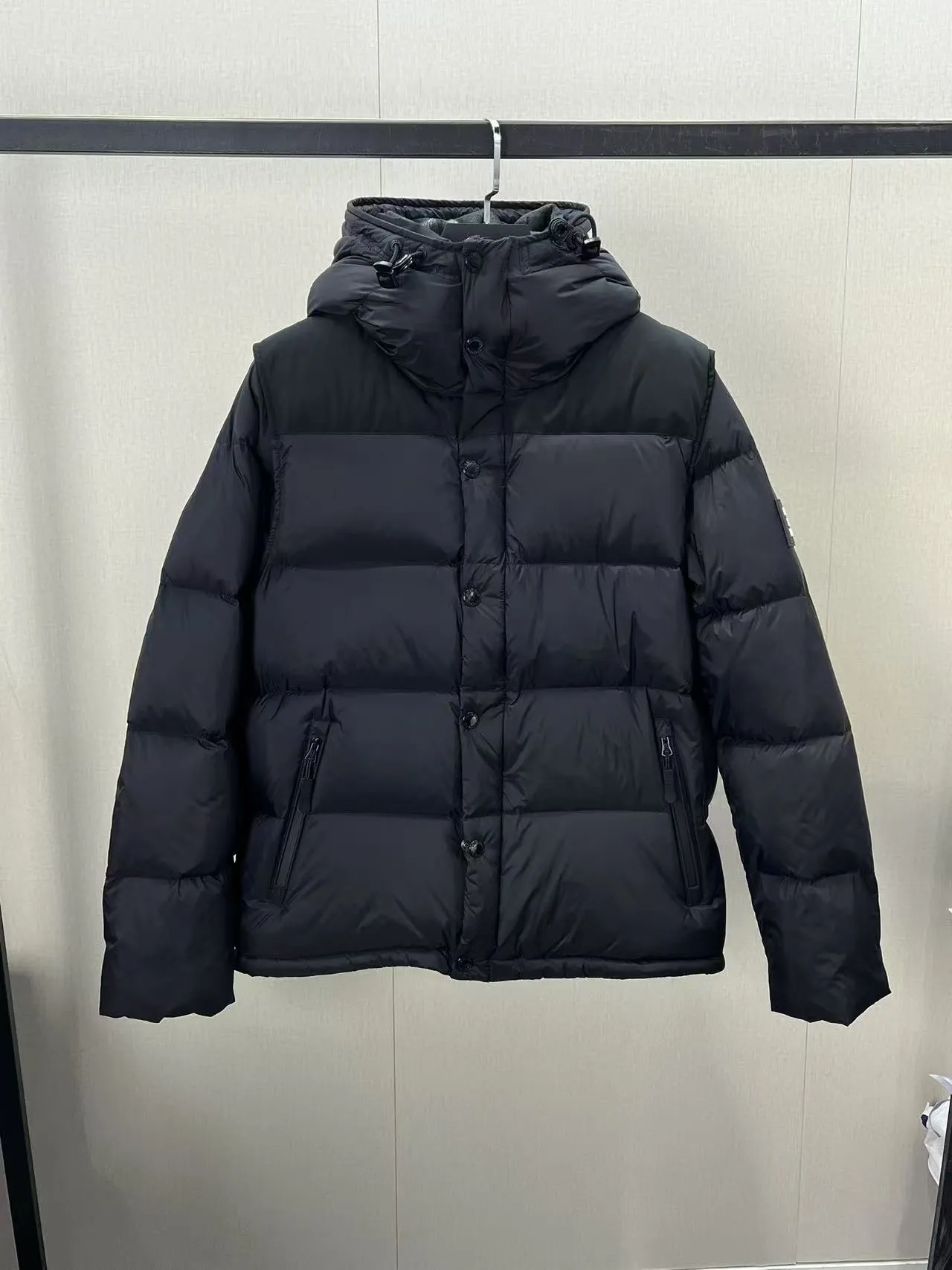 バーバリー クラシック デタッチャブルスリーブ ジャケット ブラック - 画像 (6)