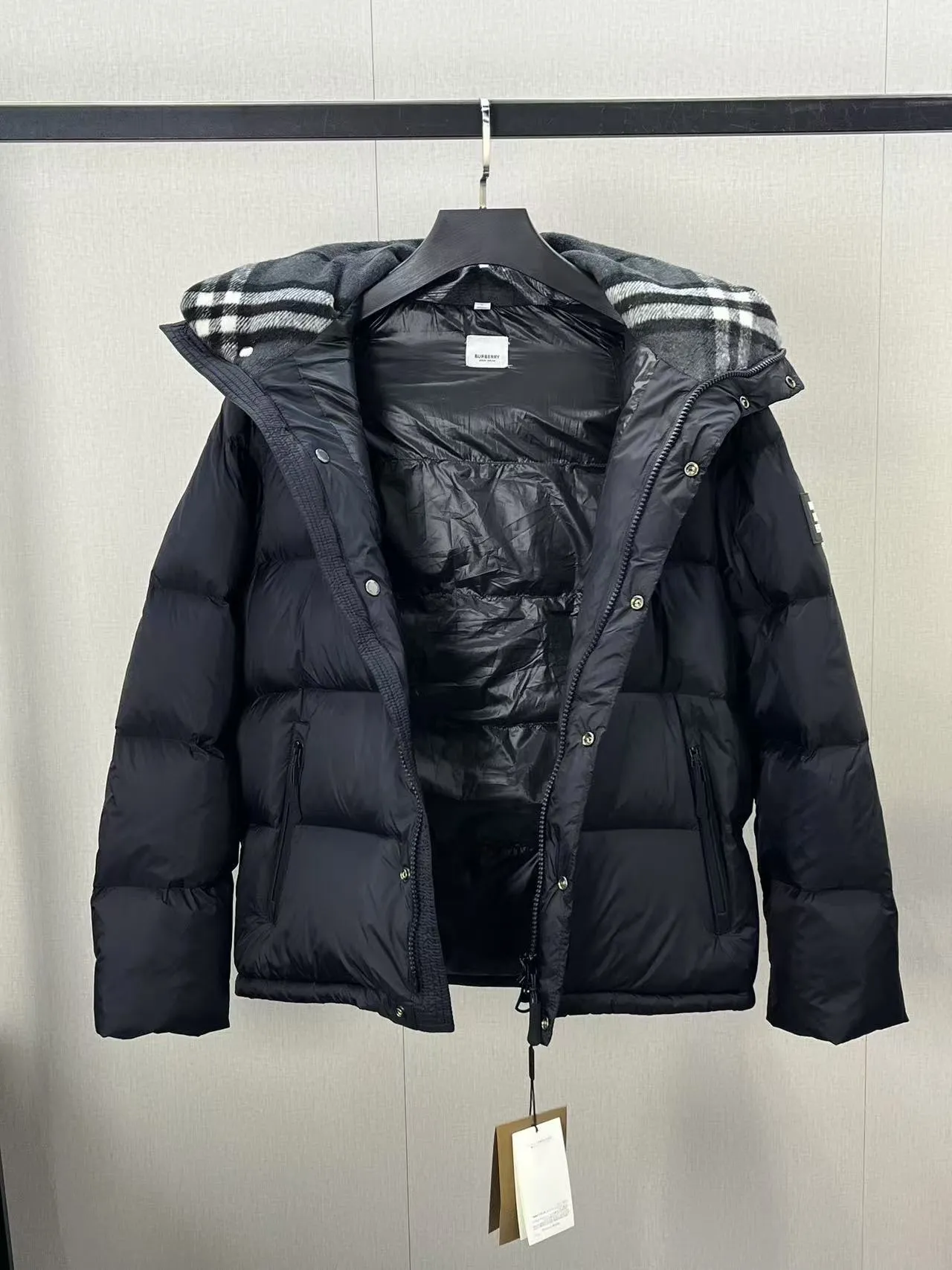 バーバリー クラシック デタッチャブルスリーブ ジャケット ブラック - 画像 (8)