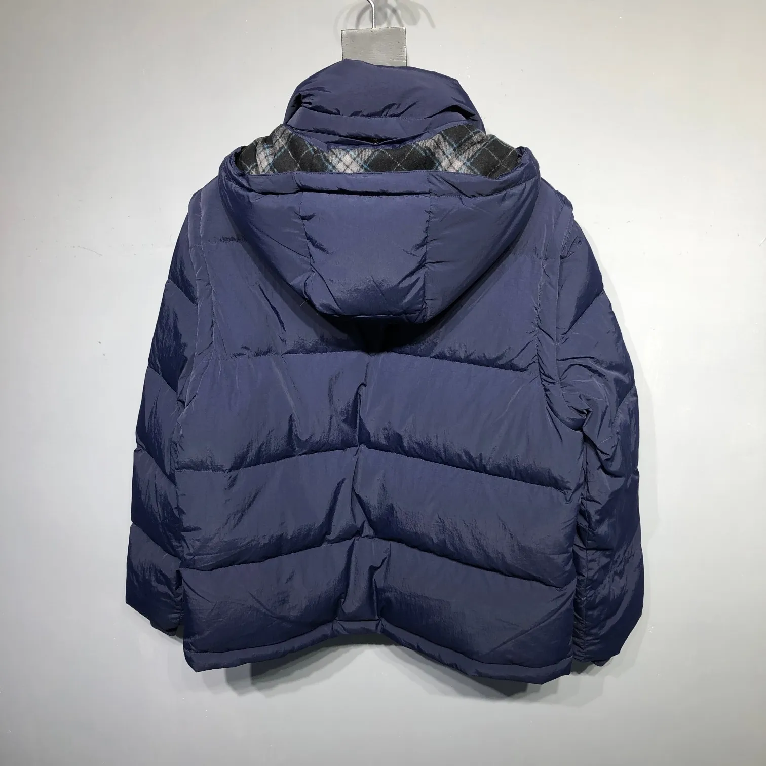 バーバリー デタッチャブルスリーブダウンジャケット ネイビー - 画像 (3)