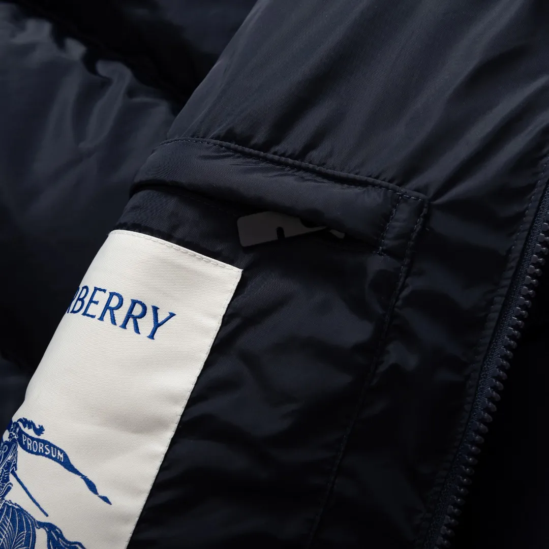 バーバリー デタッチャブルスリーブダウンジャケット ネイビー - 画像 (7)