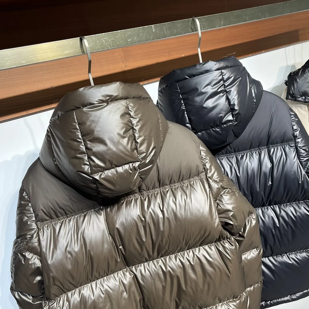 バーバリーロゴ パファージャケット ブラック フード付き - 画像 (4)