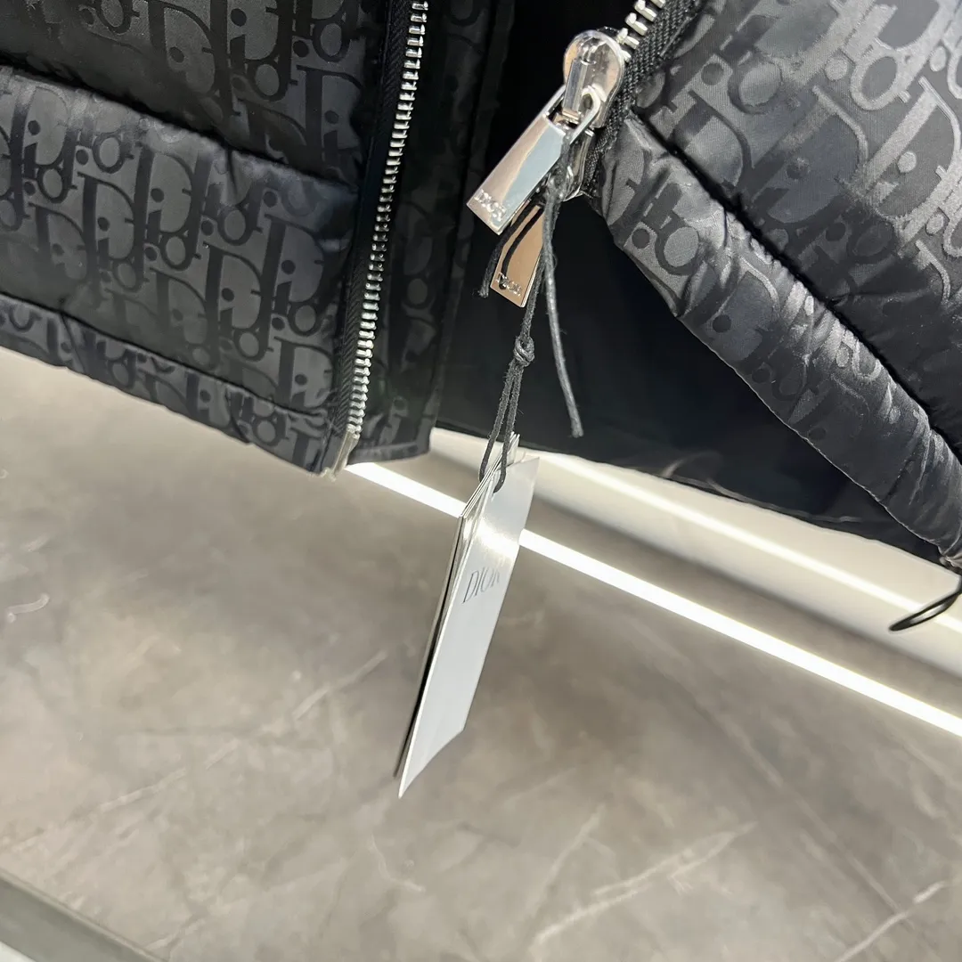 ディオール オブリーク ダウンジャケット ブラック スタンドカラー - 画像 (10)