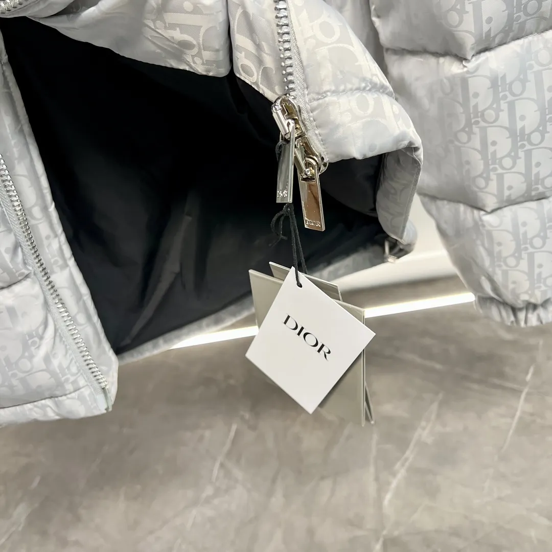 ディオール オブリーク ダウンジャケット シルバースタンドカラー - 画像 (10)