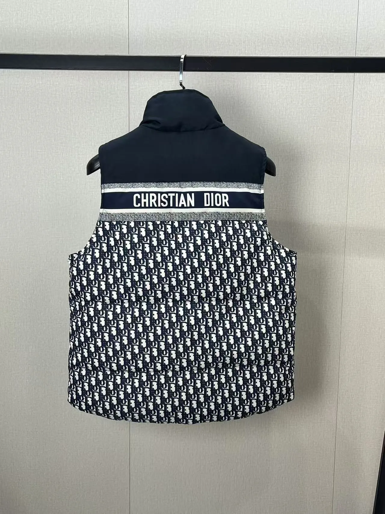 ディオール ウィンターベスト オブリークロゴ ブルー リバーシブル - 画像 (3)