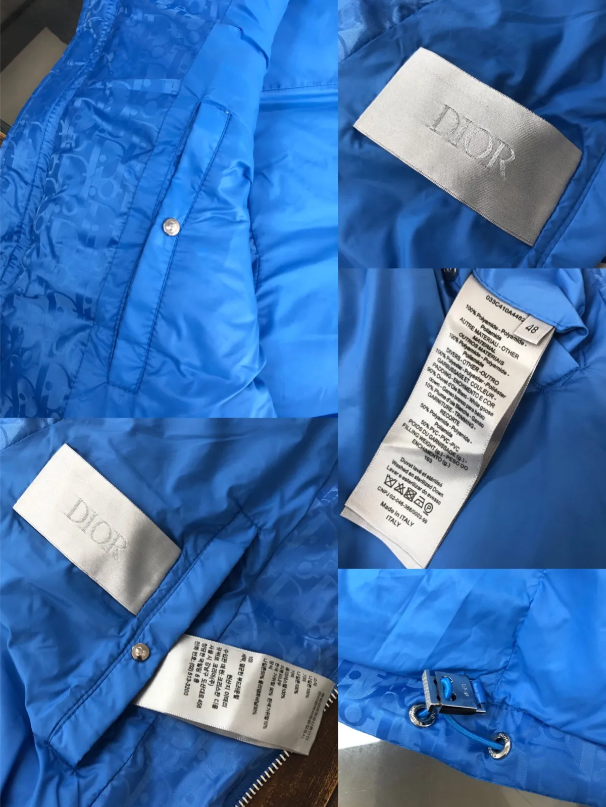 ディオール 24SS ダウンベスト ブルー キルティングスタイル - 画像 (8)