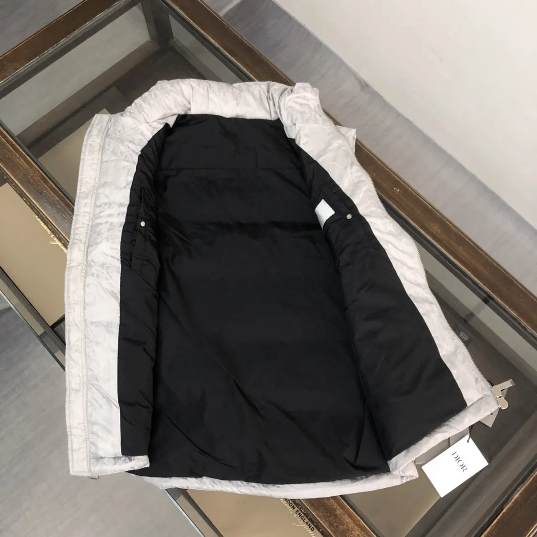 ディオール オブリーク ダウンベスト ライトグレー キルティング - 画像 (7)