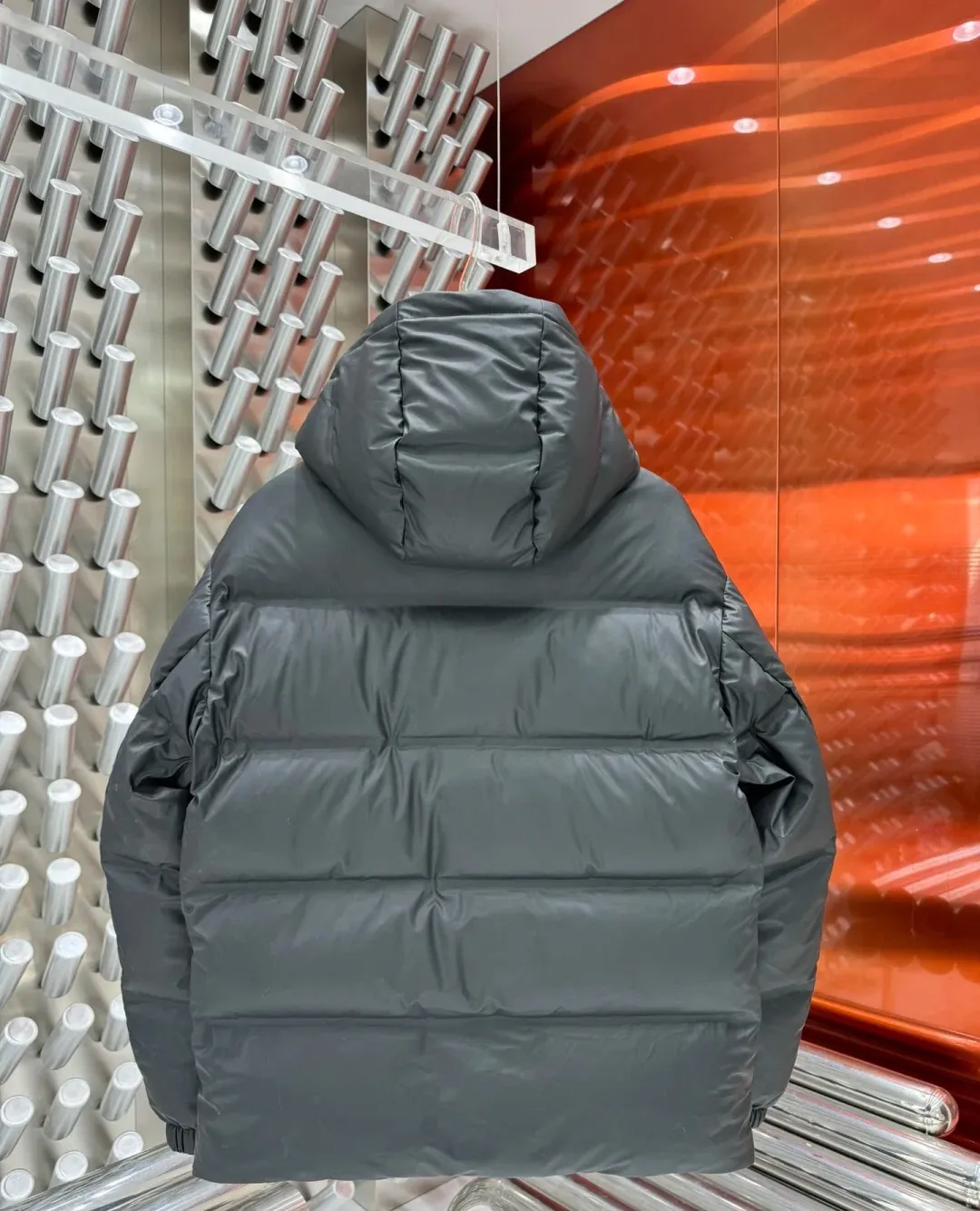 プラダ ガード フード付きダウンジャケット ブラック パッド入り - 画像 (7)