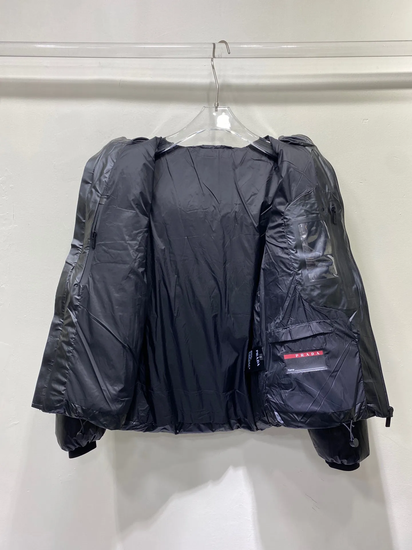 プラダ ダウンジャケット ブラック フード付き P500 - 画像 (5)