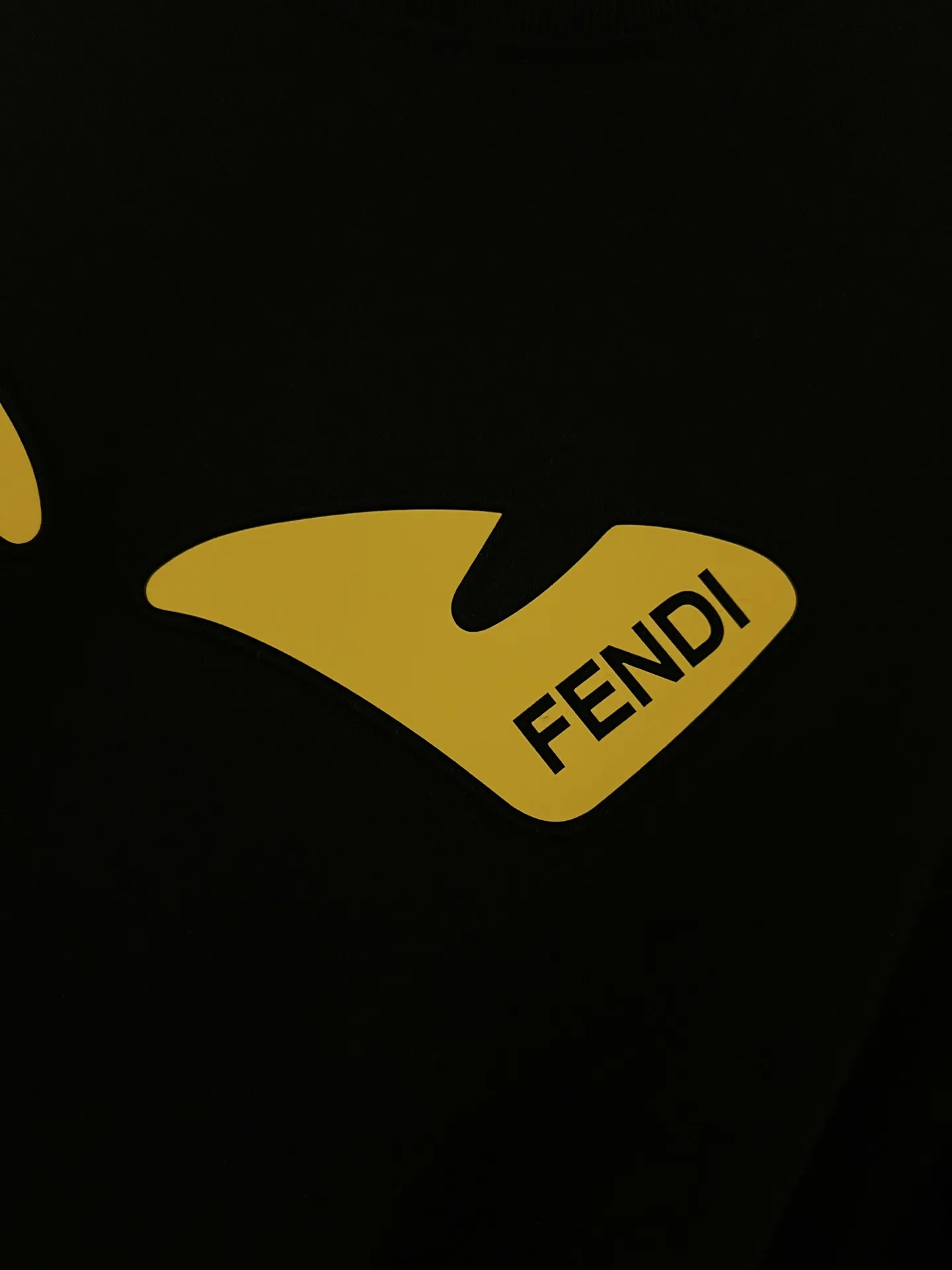 FENDI 420gコットン黒/白ラウンドネックスウェット - 画像 (7)