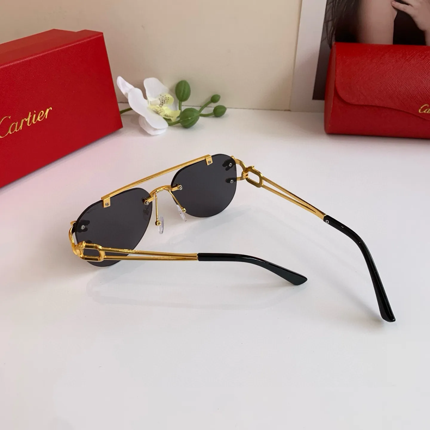 カルティエ新作黒アークファッションサングラス - 画像 (7)