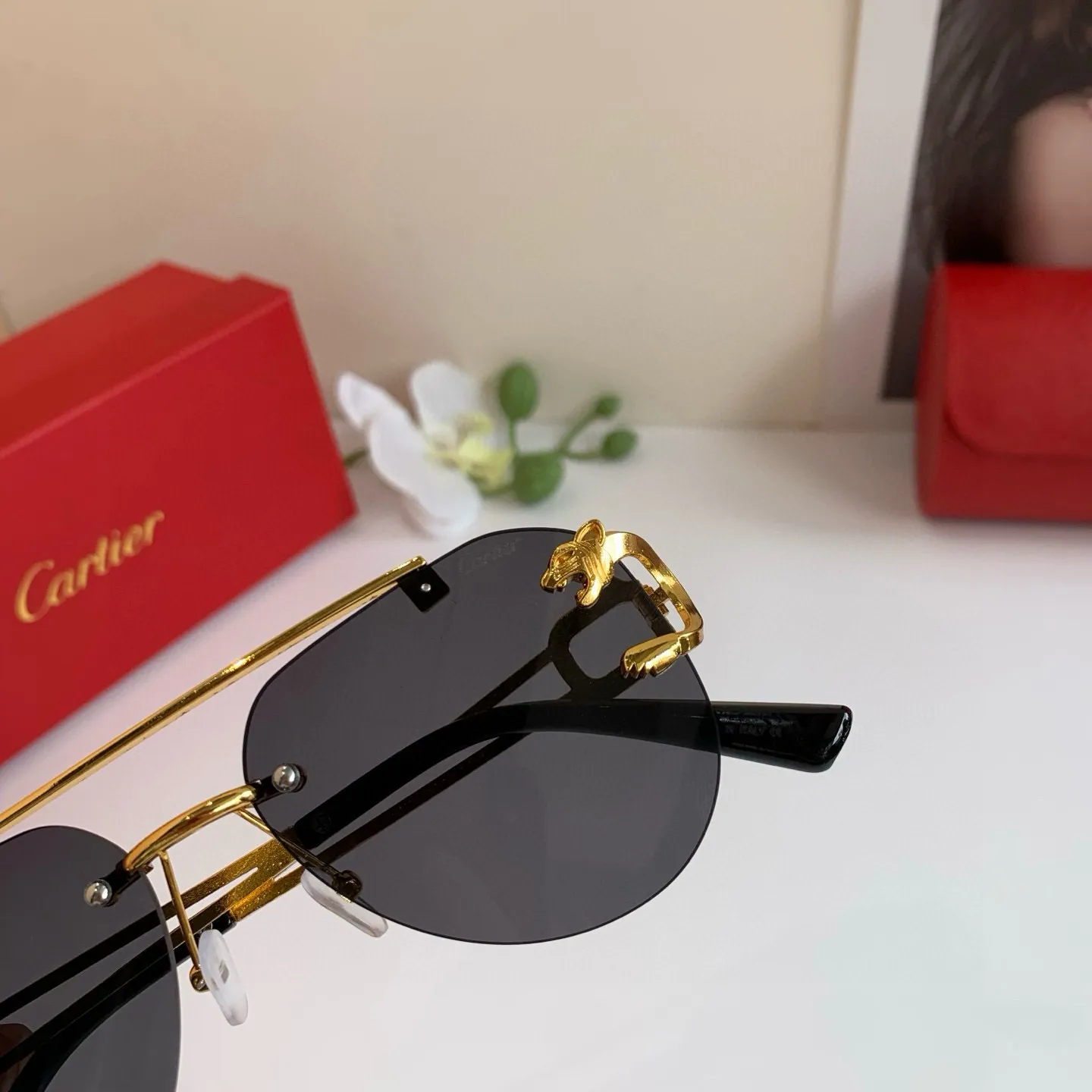 カルティエ新作黒アークファッションサングラス - 画像 (9)