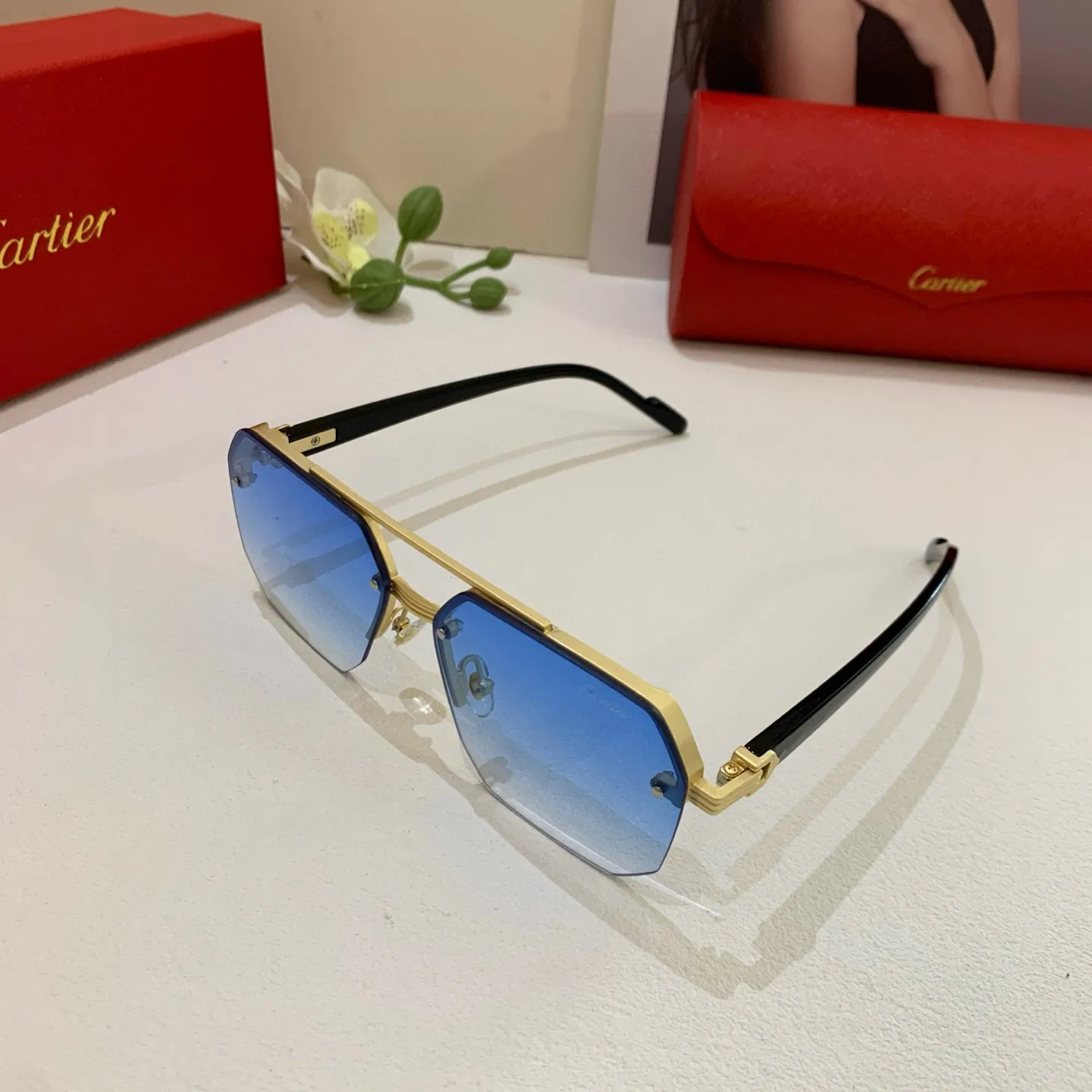 カルティエ新作黒ファッションサングラス - 画像 (3)