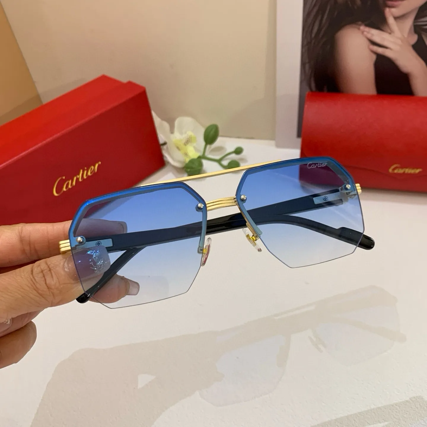 カルティエ新作黒ファッションサングラス - 画像 (4)